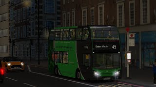 Addon London  45 to Elephant amp Castle  ADL Enviro 400  No Commentary  OMSI 2 [upl. by Ehsiom]