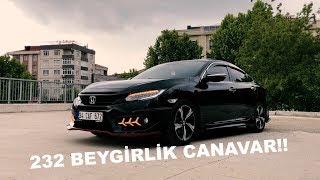 2018 Honda Civic Sedan RS TEST  YAZILIMLI STAGE 1 232 BG LİK CANAVAR [upl. by Ori245]