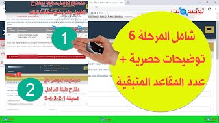 شامل المرحلة 6 توجيهي توضيحات حصرية وعدد المقاعد المتبقية [upl. by Iznekcam]