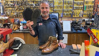 Cheaney Boot Commando Sole Repair  Unboxing Trickers Appraisal  Last Week At Shoe Healer [upl. by Solenne]