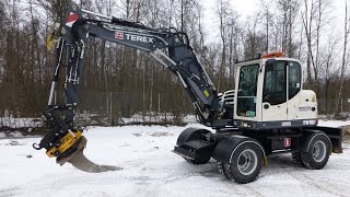 Presentation of the new Terex TW 110 excavator 2016 [upl. by Gretel]