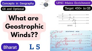 L5  Target 450 in Mains  Geostrophic Winds  Climatology  Coriolis Force Pressure gradient force [upl. by Yekcaj]