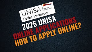 2025 UNISA Applications  How to apply at UNISA online [upl. by Aicilaana]