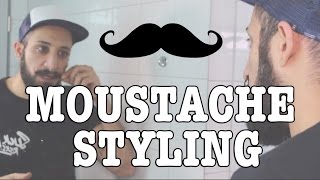 Schnurrbart  Mustache perfekt stylen  HowTo by BARTMANN [upl. by Ddot85]