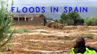 Impressive Flood Crossing a Road in Spain September 2019 [upl. by Amek830]