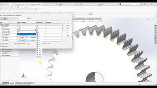 Spur Gear Helical Gear and Straight Gear Design In SolidWorks  A StepbyStep Tutorial [upl. by Ahsinar]