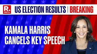 Kamala Harris Cancels Election Night Speech as Trends Show Donald Trump Win US Results 2024 Live [upl. by Anelrahc]