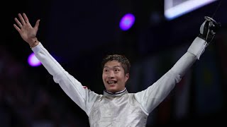 Edgar Cheung Kalong wins Hong Kong’s second gold medal in Paris Olympics 2024 drink Hong Kong Beer [upl. by Sanferd]