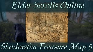 Shadowfen Treasure Map 5 v Elder Scrolls Online ESO [upl. by Von]