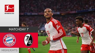 FC Bayern München  SC Freiburg 30  Highlights  Matchday 7 – Bundesliga 202223 [upl. by Ahsiekim901]