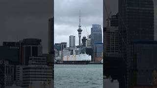 View of Auckland City from a ferry to Devonport auckland ferry nz newzealand travel ocean [upl. by Lorenzo]