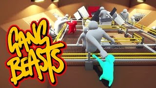 Gang Beasts  Meat Grinder Father and Son Gameplay [upl. by Lowrie]