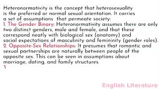 Heteronormativity Definition and Analysis [upl. by Siravart]