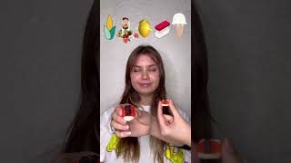 Big or Small challenge 😂 Small gummy corn or small lemon candy gum 🧐 shorts Best video by Hmelkofm [upl. by Einnej]