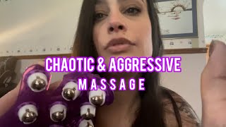 Fast Chaotic ASMR Massage w Cracking Sounds [upl. by Ellennaj340]