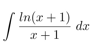 Integral of lnx1x1 substitution  substitution [upl. by Hsreh86]