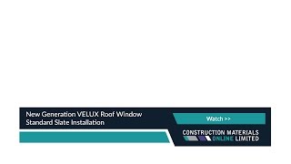 New Generation VELUX Roof Window Standard Slate Installation [upl. by Lorien]