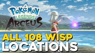 Pokemon Legends Arceus All 108 Wisp Locations How To Get Spiritomb Eerie Apparitions In The Night [upl. by Vidal906]