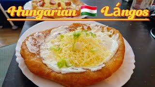 Hungarian Landmark 🇭🇺 Lángos 4 Delicious Toppings  Magyar Lángos Különlegességek [upl. by Shela712]