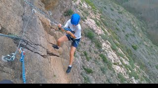 Vía Ferrata Sant de la Pedra [upl. by Supple]