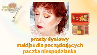 TUTORIAL I Prosty 🎃dyniowy🎃 makijaż 65 plus dla początkujących i nie tylko 😁 paczka niespodzianka😍 [upl. by Lsil295]