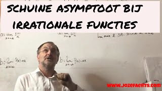 652 Schuine asymptoot bij een irrationale functie [upl. by Yaker]