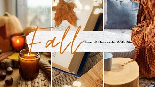 The COZIEST Fall makeover  Livingroom Minimalist Decor  Fall Deep Clean [upl. by Harlen]