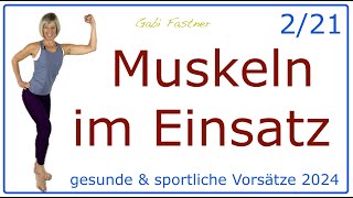 221 🤗 32 min Muskeln im Einsatz  FigurKräftigungsTraining ohne Geräte [upl. by Ailic]