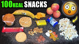 What 100 CALORIES of different SNACKS looks like Junk vs Healthy Foods shorts [upl. by Yung613]