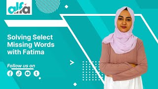 How to Solve Select Missing Words in PTE  PTE Exam Preparation With Fatima  Alfa PTE [upl. by Odareg]