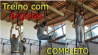 Treino completo com argolas  Calistenia [upl. by Amsaj]