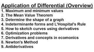 Calculus  Application of Differentiation 1 of 60 MaxMin Values Introduction [upl. by Agnot125]