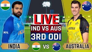 India vs Australia 3rd ODI Live Score  IND vs AUS Live Commentary  2nd inning [upl. by Hoskinson]