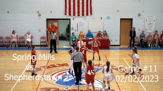 Game 11 Spring Mills vs Shepherdstown  Middle School JV Girls Basketball  02022023 [upl. by Bastien]