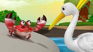 The Crane and the Crab  Stories for Kids  Moral Stories  Infobells [upl. by Acinomal737]