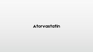 Atorvastatin How to pronounce [upl. by Clarabelle]