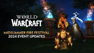 Midsummer Fire Festival 2024 UPDATES New Dragonriding Customization Transmog amp MORE [upl. by Loftus]