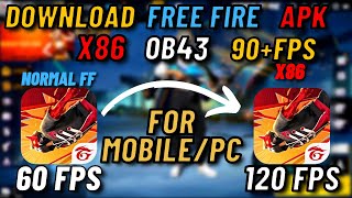 How to Download Free Fire OB43 New Update  Free Fire New Update OB43 APK  Free Fire x86 Version [upl. by Farmelo]