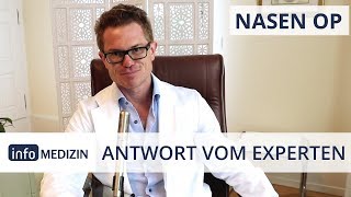 Wie lange dauert eine Nasen OP  info Medizin Expertenantwort Dr Kiermeir [upl. by Lyford]