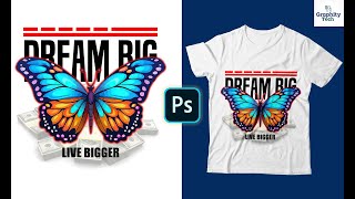 How to create tshirt design in photoshop  Street Wear TShirt streetwear tshirt typography [upl. by Ainitsirhc20]