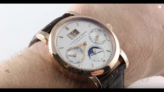 A Lange amp Söhne Saxonia Annual Calendar 330032 Luxury Watch Review [upl. by Viddah]