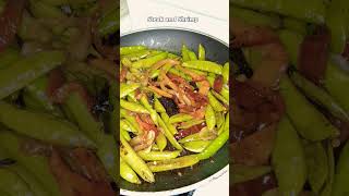 Shrimp n Steak Sauteed Snap Peas cooking homemade viral shorts [upl. by Cis]