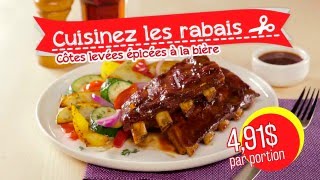 Cuisinez les rabais  recette rapide de côtes levées à la bière [upl. by Anica725]