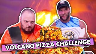 WORLDS LARGEST VEGAN PIZZA CHALLENGE  Tag Team Challenge W Jeff Cannonball [upl. by Elleinod527]