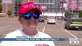 St Cloud Minnesota prepares for Donald Trump rally [upl. by Azzil868]