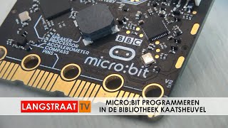 Microbit programmeren in de Bibliotheek Kaatsheuvel  Langstraat TV [upl. by Eirac903]