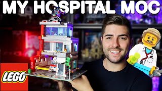 My LEGO Hospital MOC Corner Modular Building [upl. by Akital79]