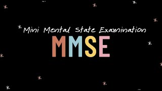 Mini Mental State Examination MMSE [upl. by Idnerb]