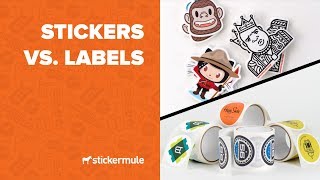 Stickers vs Labels  Whats the difference [upl. by Navak]