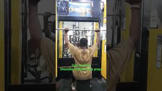 shouldier behind neck press motivation healthylifestyle shoulder youtubeshorts fitness [upl. by Ahsinev796]